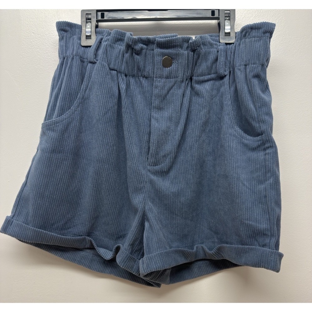 Knotty St Michael's Corduroy Paper bag Waist Mom Shorts High Waist  Medium #52